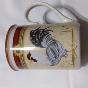 Vintage Gibson Rooster Sunflower Coffee Cup Mug